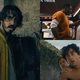 Clockwise from left: Dev Patel in The Green Knight (Photo: Eric Zachanowich / A24); Idris Elba and Viola Davis in The Suicide Squad (Photo: Warner Bros. Pictures); Gael Garcia Bernal and Alex Wolfe in Old (Photo: Universal Pictures)